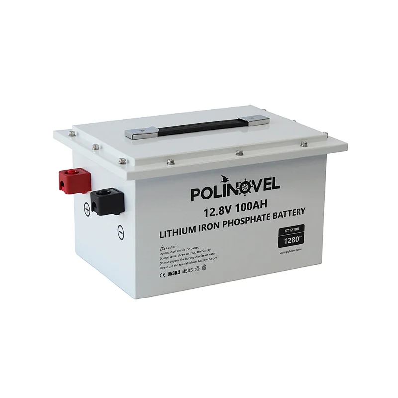 Polinovel most popular 12v 100ah solar leisure rv marine lithium ion lifepo4 battery