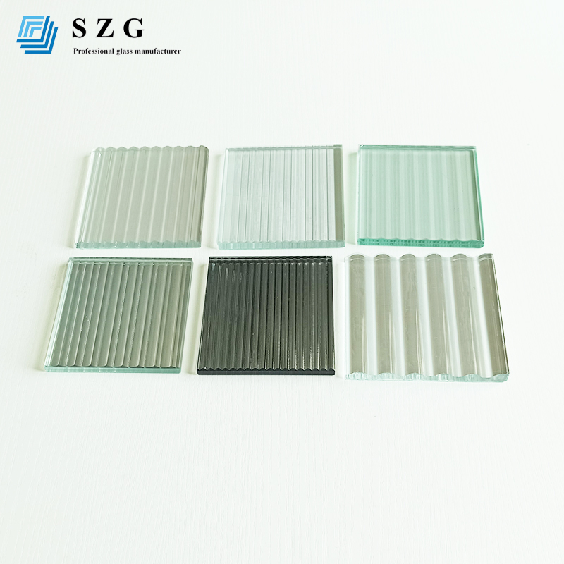 Tempered toughened fluted reeded glass cut to size