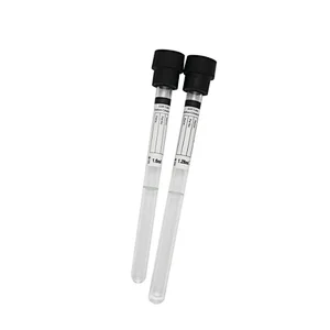 Hot sale black glass plastic pet ESR Tube blood test collection tubes for ESR Analyzer