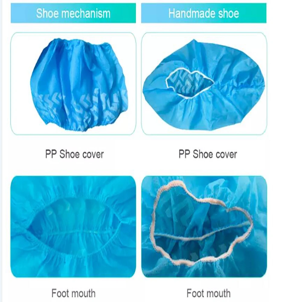 Disposable Medical PP/PE/CPE Shoe Covers Non woven Boots