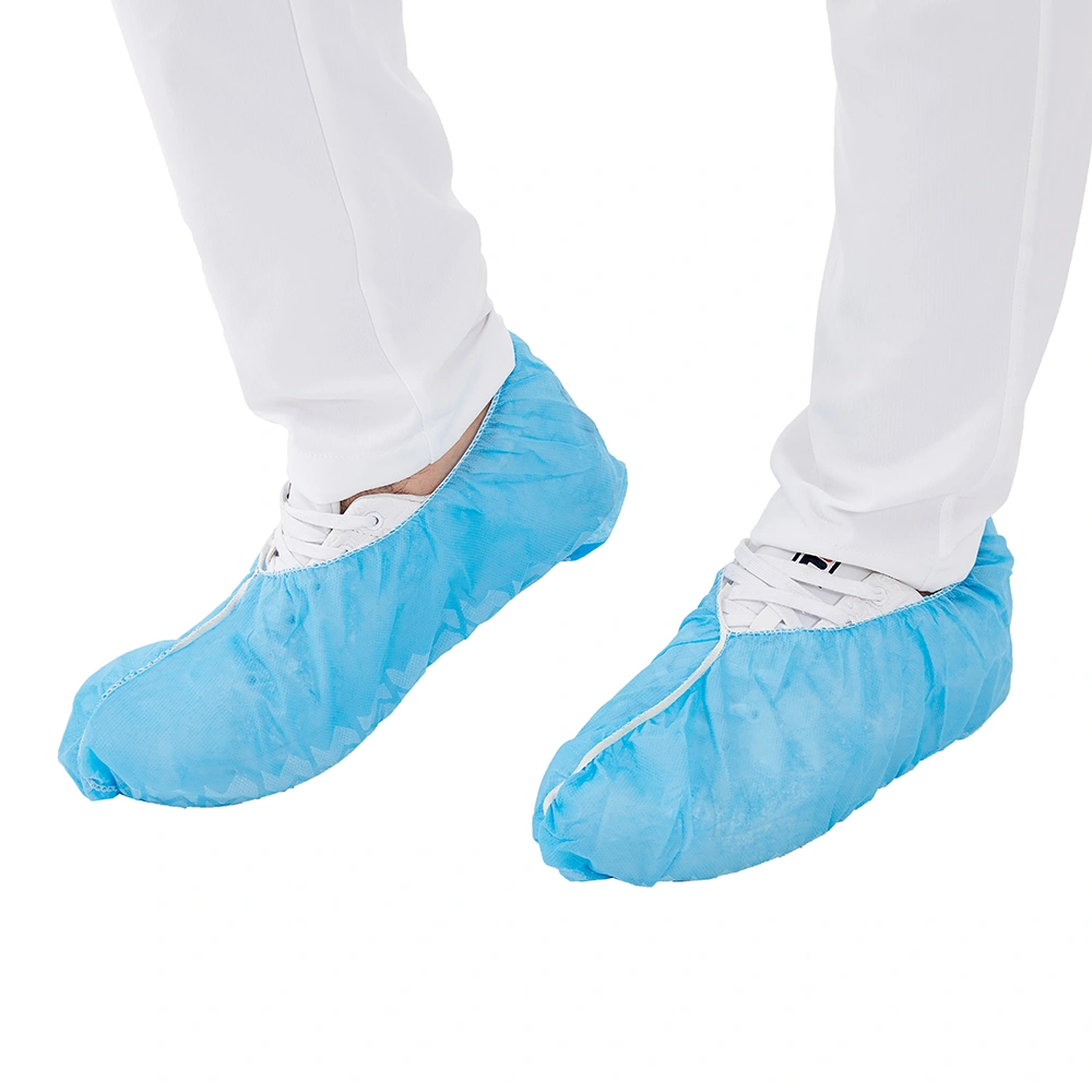 Overshoes Disposable Blue Elastic Non Slip Shoe Cover Automatic Shoe Cover OEM 2 Years Class II OEM/HH/HAIXIN Health TUV