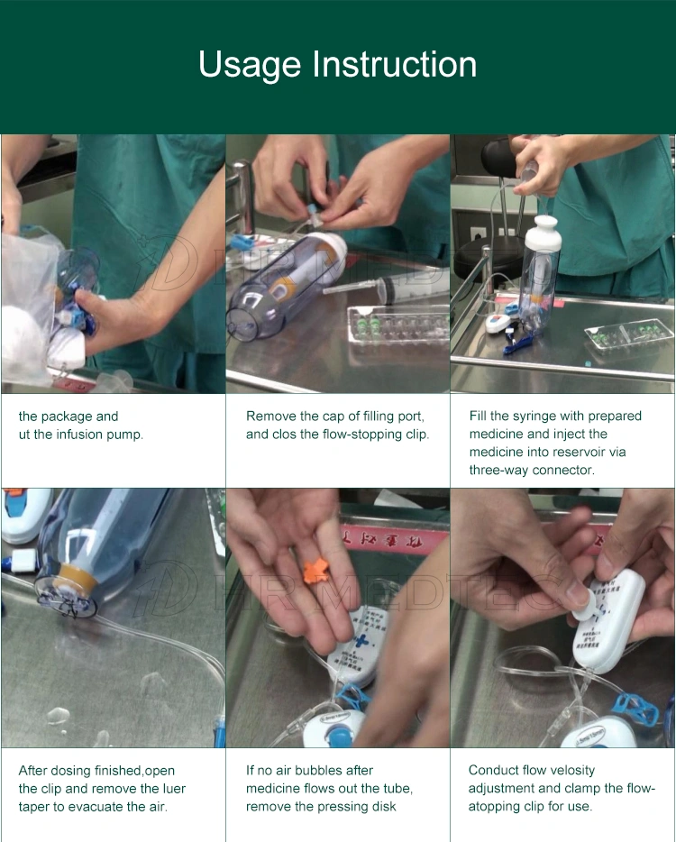 CE certified Medical iv infusion pump CBI PCA disposable elastomeric infusion pump