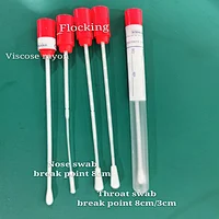 Kit di test sterile monouso Campione di cotone Bocca naso tampone medico