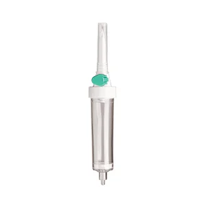 Hospital medical single use good price infusion set parts drip chamber without spike extension tubes