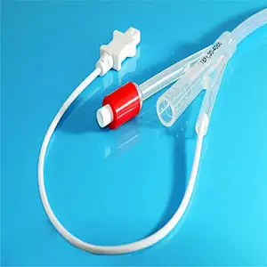 Disposable 100% all silicone urinary catheter 2way 3way foley catheter