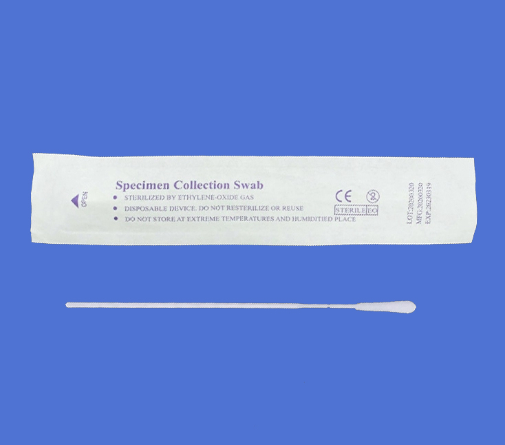 Medical Disposable Specimen Collection Sterile Nylon Flocked Nasopharyngeal Swab Throat Oral Nasal Swab