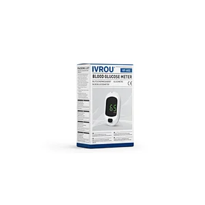 IVROU Diabetes Test Kit, bloedglucose tester set met bloedglucose monitor, met teststrips x 50 en lancetten x 50, Glucose Meter - in mmol / L.