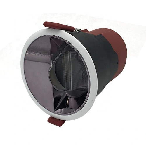 Red black round square aluminum frame mini 5w 7w 12w 20w 25w power cob led receseed downlight