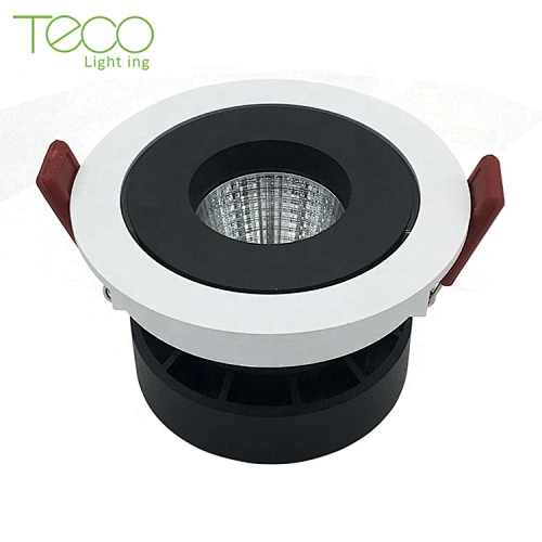 Wholesale aluminum round square Framed frameless Ip44 ip64 12w 7w ac cob built-in led driver downlight