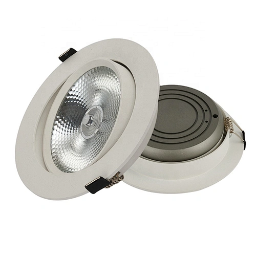 hotsell round 3000k 4000k 5000k 5w 10w 15w 20w cob recessed etl listed led gimbal downlight