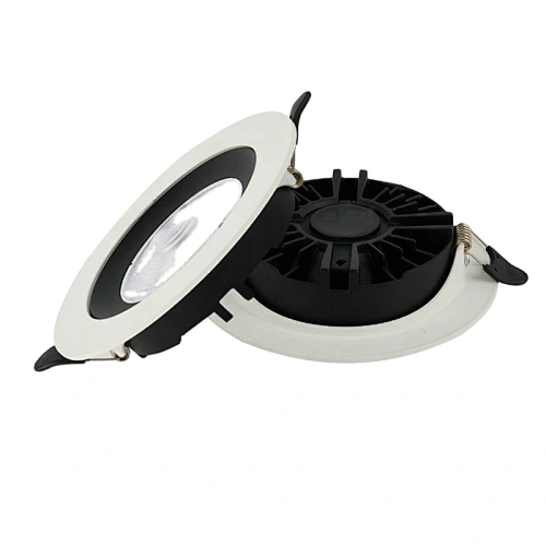 Restaurant hotel store shop recessed 5w 10w 15w professional factory rotating dual cct led downlight