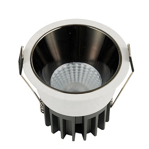 ceiling recessed colorful ring gold silver white black 7w 15w 65mm 75mm cutout cob led downlight