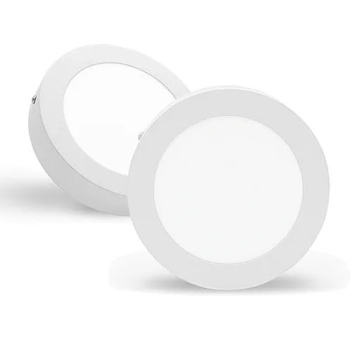 2 Year warranty high lumen surface mounted type round ip 44 6 inch 12w led panel light