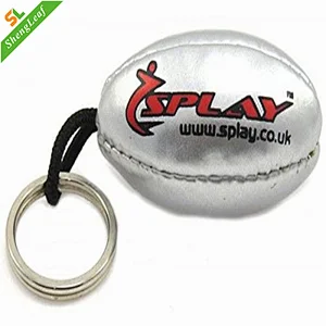 New type wholesale custom rugby ball keychain