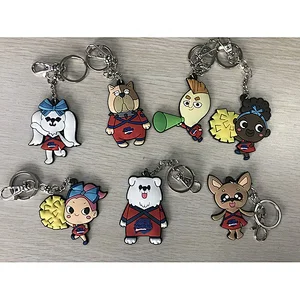 new design colorful high quality silicone keychain