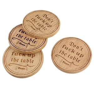 Wholesale Wooden Cup Wooden Coaster Set Wood Coasters