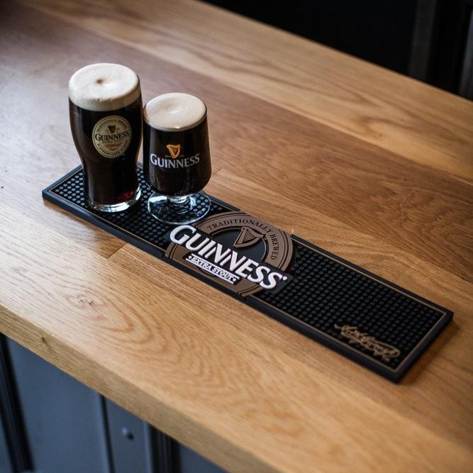 sg Guinness Label PVC Bar Spill Mat