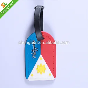 3D standard size pvc luggage tag