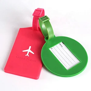 funny travel band tag silicone luggage tag loop strap