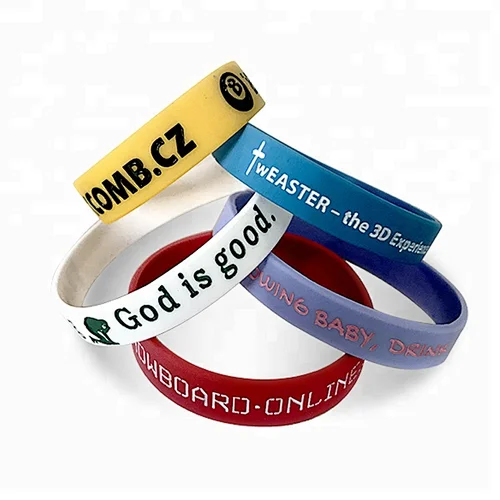 Custom Promotional Silicon Bracelet,Adjustable Silicon Wristband,Promotion rubber festival sport pvc Wrist Band