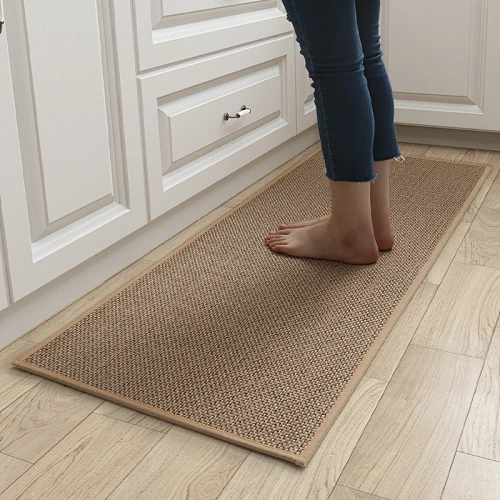 Water and 0il Absorbing anti slip Dirt-resistant Carpet Door Mat Rugs For Bedroom Cotton and Linen kitchen drawers floor mats