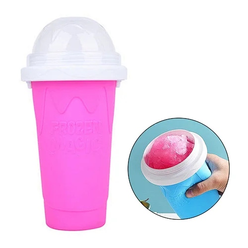 Quick Frozen Smoothie Milkshake Slush And Shake Maker Fast Cooling Ice Cream silicone Slushy Maker Bottle cup
