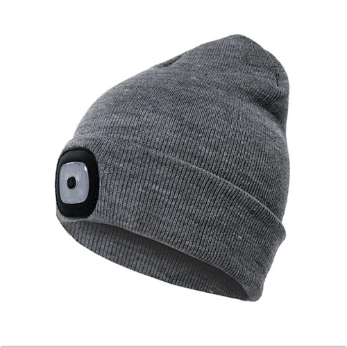 LED Beanie Hat with Light/Unisex USB Rechargeable