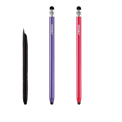 3 Packs Universal Pencil-like Metal Capacitive Stylus Pens for Touch Screen with iPad and more