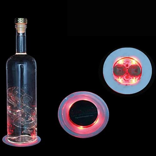 Nightclub Bar Party Vase Decor Glow Bottle glass beer cup custom acrylic led light up coaster car for drinks
