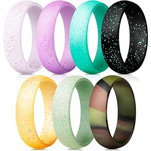Wholesale Glow In The Dark Silicone Wedding Ring