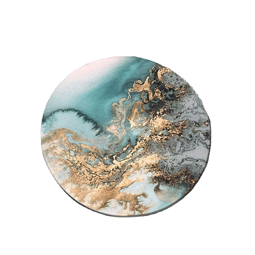 2022 fashion new arrival custom print stone ceramic mug stone coaster