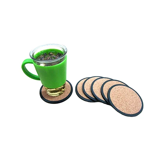 Free samples 4" Round Cork Beverage Drink Coasters Blank Cork Coaster
