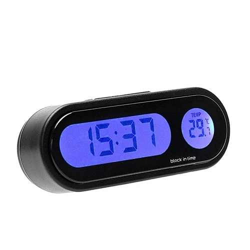 Luminous Thermometer Black Digital Display Car Styling  Car Mini Electronic Time Watch Auto Dashboard Clocks hand mechanism