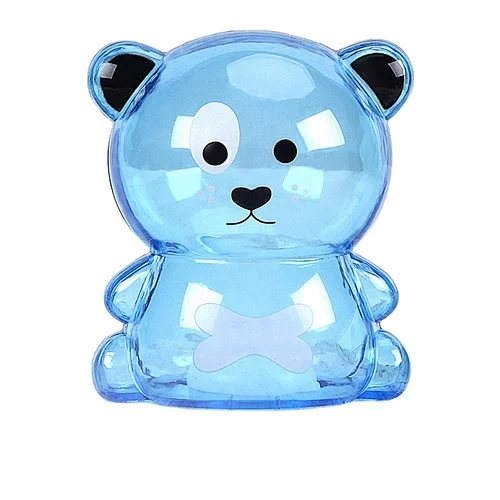 personalized plastic bear money box customized shape and size piggg bank