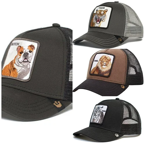 Women Men  Fashion Animals Cotton Hip Hop Trucker Hat Summer Breathable Mesh Casual custom Snapback hat Baseball sport Cap