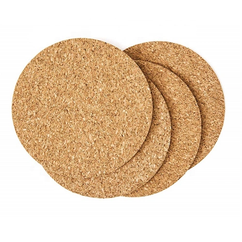 Eco-friendly custom tea cup coaster cork coaster  with holder set