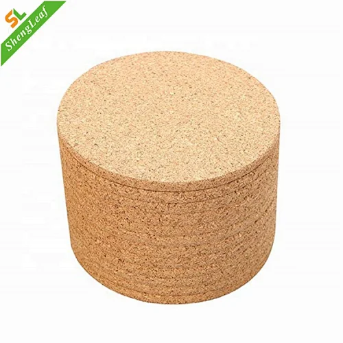 Best-selling wholesale custom cheap bulk round blank sublimation cork coasters