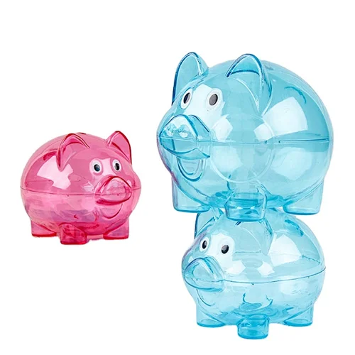 new fashion mini Kids Money saving Box Piggy Plastic Wholesale Funny Cute