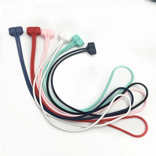 Magnetic Anti-Lost Wireless Headphone Neck Strap Cord String Silicone rubber Earphone Rope Holder Cable