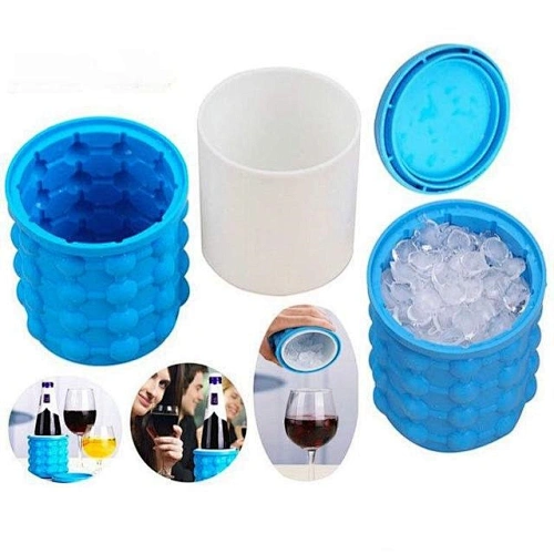 Custom Cube Maker Ice Mold Tray Portable Ice Bucket Cooler Kitchen Drinking Whiskey Beer Freeze Wine Silicone Customized Shape