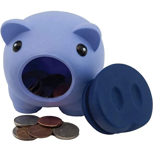 Cute Pig Bank For Children Pvc Plastic Piggy Money Boxs