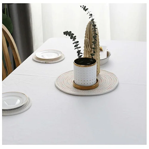 free sample high quality handmade 100%cotton Rope Coaster custom trivets set Kitchen Desk Mat Buy coiled Rope Coaster