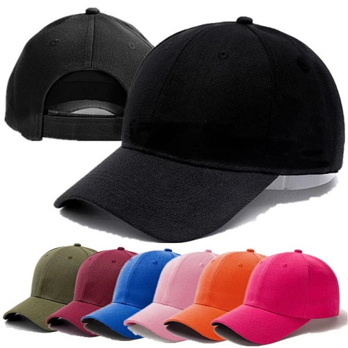 Wholesale cheap Unisex Women Men Casual Plain Acrylic Baseball custom Snapback Hip Hop Cap Street Dad blank trucker Hat