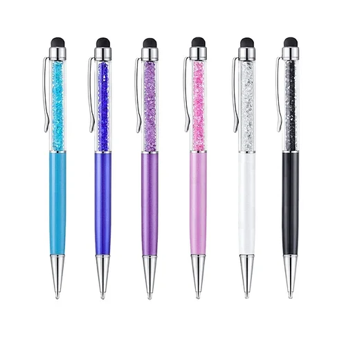 Crystal stylus touch pen with customized
