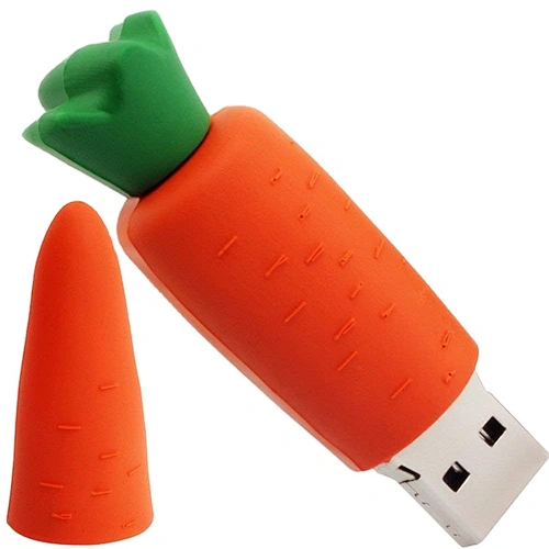 new arrival High quality attractive price cute fruit shape rubber pvc usb flash drive for children