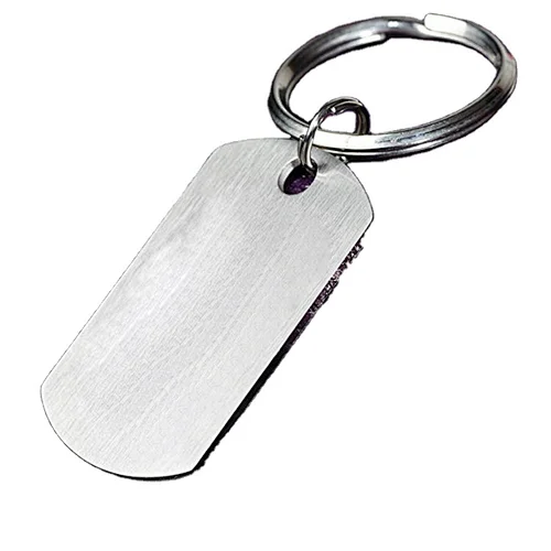 new arrival wholesale factory price sublimation metal custom keychain blank ring