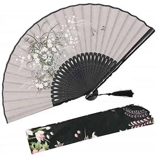Custom Printed Custom Made Nylon Foldable Hand held Fans
