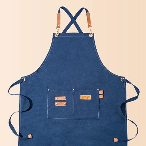 hot sale custom salon denim  aprons kitchen
