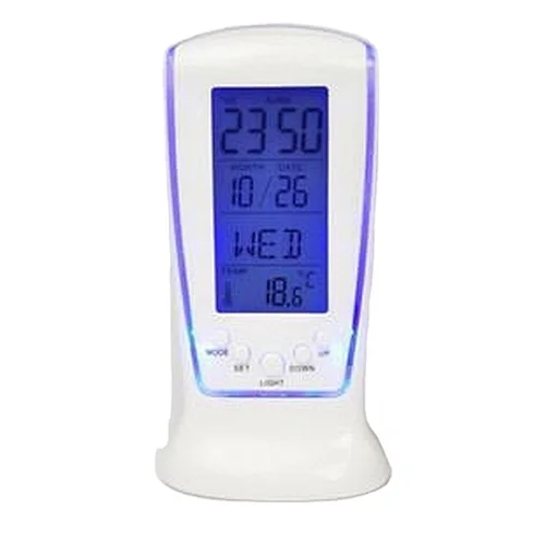 Electronic Calendar Thermometer Led Clock With Time Blue Back light  Digital Calendar Temperature LED Digital Alarm Clock