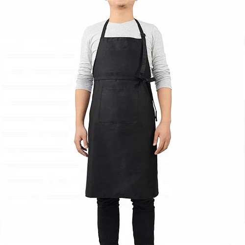 Hot sale uniform apron customized plain black aprons for sale